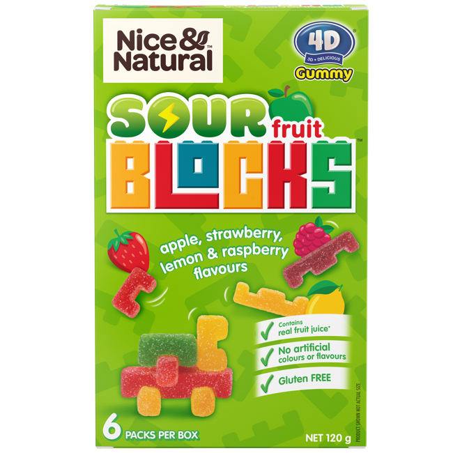 Nice & Natural Sour Fruit Blocks